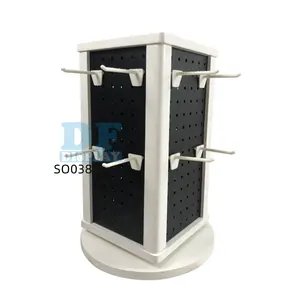 keychain four-sided pegboard revolving cardboard floor