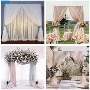 ESI-خلفية أنبوبي مغلف مع لوحة قاعدة أنبوب قابل للتعديل وآلية تغليف دائرية مظلة للمناسبات حفلات الزفاف منفذ المصنع - Product Image 6