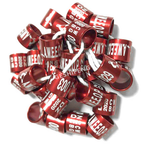 China Leverancier Uitstekende <span class=keywords><strong>Belgium</strong></span> Race Duif Vogels Ring Kanarieduif Voetbanden Vinken Tag Budgies Aluminium Vogel Beenringen - Product Image 2