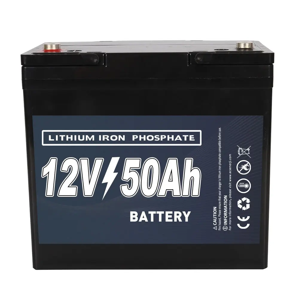 Deep Cycle 12V 12Ah 20Ah 30Ah 50Ah Rechargeable Lithium LiFePO4 Battery for Replacing Lead-Acid Batteries