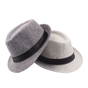 Sombreros Fedora Unisex Personalizados de Alta Calidad, Sombreros Fedora Redondos para Mujer y Hombre, Sombrero Fedora de Acrílico Sólido para Primavera y Verano - Product Image 4