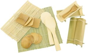 Kit de accesorios para servir <span class=keywords><strong>Sushi</strong></span> de 19 piezas que incluye bañera de madera de pino, tazón para mezclar arroz, herramientas Premium para <span class=keywords><strong>Sushi</strong></span> - Product Image 3
