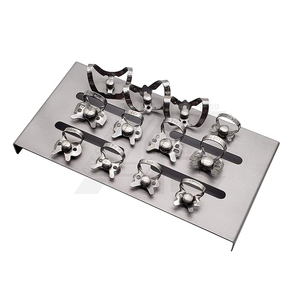 Kit de Dique de Goma 2026 de Venta Caliente, 12 Abrazaderas con Acabado Espejo, Acero Inoxidable Alemán de Grado Médico, Instrumentos Dentales Pequeños y Medianos - Product Image 6