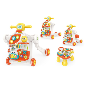 Offre Spéciale : Trotteur Bébé Multifonction 4-en-1 Convertible en Table, <span class=keywords><strong>Chariot</strong></span> et Voiture à Pousser Musicale pour l'Apprentissage Précoce - Product Image 5