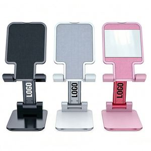 Wholesale Promotional Business Gift Adjustable Mobile Phone <b>Stand</b> Custom Logo Foldable Desktop Holder for All Smartphones - Product Image 1