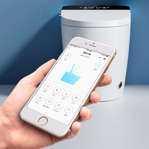 Toilette Intelligente con Bidet Elettrico, WC in Ceramica con Sensore a Pedale e Scarico Automatico - Product Image 5