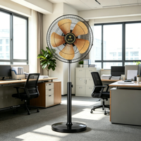 Ventilateur sur pied industriel robuste de 18 pouces, moteur 100 % cuivre pur, souffleur d'air oscillant haute vitesse, stock usine