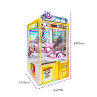 Vente de liquidation d'usine Kising : Machine à griffes géante pour enfants, design personnalisé avec logo, machine d'arcade de type Grab Machine