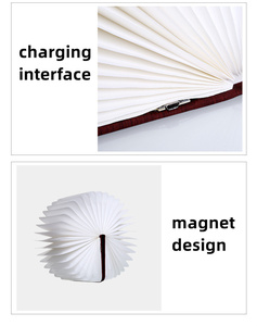 Nouveau produit <span class=keywords><strong>2022</strong></span> lampe de livre Led pliable en cuir PU lampes de livre pliables pour lire les lumières de livre intelligentes USB - Product Image 3