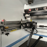 WE67K-220/3200 sepenuhnya otomatis disinkronkan CNC tekan rem mesin Bending OK untuk lembar logam & baja 3200mm meja kerja