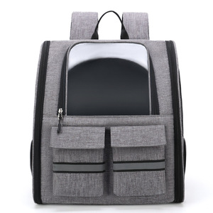 Mochila y carrito portátil de poliéster para gatos, aprobado por la aerolínea, transpirable, plegable, para mascotas, para perros, con cierre de cremallera - Product Image 6