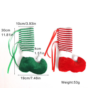 2025 Creative Christmas <b>Table</b> <b>Foot</b> Socks Chair Leg Covers Floor Protectors Non-Slip Knitting Cloth Furniture <b>Feet</b> Sleeve Decor - Product Image 6