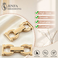 Logotipo personalizado de las mujeres de aleación de zinc de metal bikini accesorios decorativos sujetador de metal cierre frontal sujetador hebilla de cierre para traje de baño