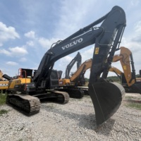 Excavatrice sur chenilles VOLVO EC380 de 38 tonnes, matériel de construction d'occasion, boîte de vitesses, pompe, moteur d'origine, excellent état