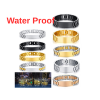 Bracelet vintage pour homme style motard en acier inoxydable noir mat avec barre d'identification vierge pour gravure laser, bijou de caractère, vente en gros
