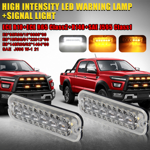 Ece R10 19 mô hình đèn flash hổ phách cường độ cao Led cảnh báo đèn + tín hiệu ánh sáng ip69k DC12V-24V LED khẩn cấp đèn nhấp nháy - Product Image 2