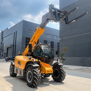 공장 가격 Jeakue 3.5 톤 7M 텔레스코픽 핸들러 모든 지형 농장 텔레스코픽 지게차 버킷 건설 리프터가있는 - Product Image 3