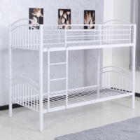 Lit à double pont personnalisé de couleur robuste lit superposé en métal en fer pour dortoir pour adulte, étudiant
