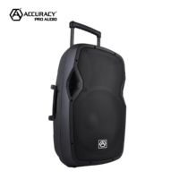 Altavoz PA Activo Portátil Accuracy Pro Audio CSLT12AUH de 100 W y 12 Pulgadas con Dos Micrófonos Inalámbricos