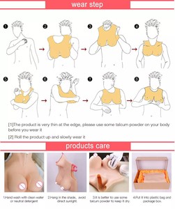 Prothèses mammaires en silicone pour travestis |   Plaque de poitrine réaliste pour drag queen, cosplay, body shaper - Product Image 5