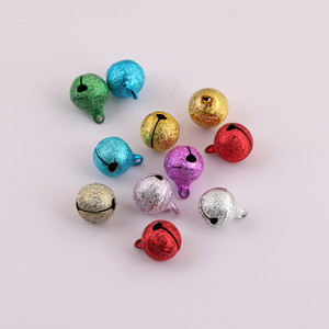 Campana de Cobre Esmerilado de 12 mm, Accesorio de Joyería DIY, Adorno para Mascotas, Colores Aleatorios - Product Image 5