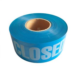 Ruban d'avertissement de barrière de marqueur d'avertissement de danger de matériel de PE rouge pour la visibilité élevée - Product Image 1