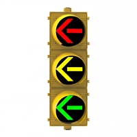 Feu de signalisation LED 3 couleurs 300 mm avec flèche directionnelle pour véhicules, idéal pour les intersections routières et le contrôle du trafic autoroutier