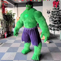 Funtoys Costume de Mascotte Gonflable Géant Hulk Vert, Personnage de Dessin Animé, pour Fêtes Costumées, Publicité et Cérémonies