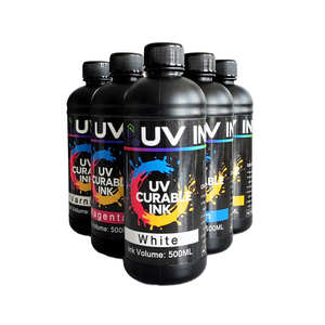 Tinta UV LED Dura y Suave de 1000 ml para Impresoras <span class=keywords><strong>Epson</strong></span> I3200 XP600 I1600 TX800 L805 1390 DX4 DX5 DX7, Tinta de Curado UV - Product Image 1