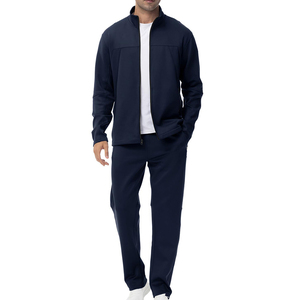 Tute da uomo 2 pezzi da corsa sportive eleganti tute Casual da uomo con giacca e pantaloni completi - Product Image 3