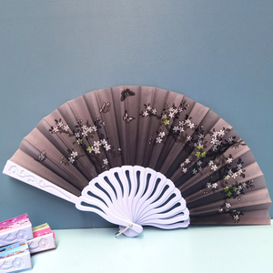 Quạt xếp in logo <span class=keywords><strong>anime</strong></span> tùy chỉnh, in chuyển nhiệt UV, hình tròn, mini, kiểu Trung Quốc, cầm tay, làm bằng giấy, có tay cầm bằng nhựa - Product Image 5