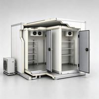 Freezer Walk-in -15 hingga -5C 100mm dengan Panel PU Terisolasi dan Pintu Anti-beku untuk Penyimpanan Pengolahan Ikan