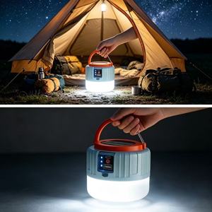 Lampe solaire multifonctionnelle pour le camping, lanterne LED portable avec crochet de suspension, chargement USB, pour le camping, la pêche, la randonnée - Product Image 3