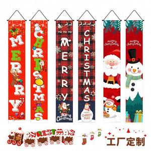 Decoraciones Navideñas con Diseños de Dibujos Animados, Cortinas para Puerta y Pancartas Colgantes con Temática Navideña para Fiestas - Product Image 2
