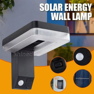Không thấm nước IP65 ngoài trời có thể gập lại năng lượng mặt trời ánh sáng sân vườn thiết kế đơn giản tường ánh sáng con người cảm biến năng lượng mặt trời điện sân Đèn tường - Product Image 2