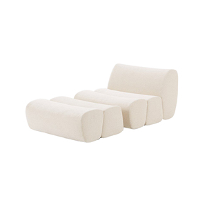 Hiện đại sang trọng đám mây đi văng cắt Modular ghế sofa sofa sang trọng Đồ nội thất đặt nhung trắng phòng khách đồ nội thất thiết lập - Product Image 6