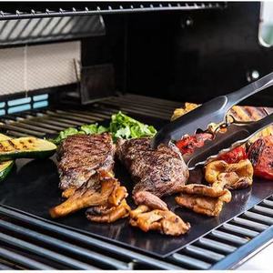 <span class=keywords><strong>Tapis</strong></span> <span class=keywords><strong>de</strong></span> barbecue Simake 48x30 pouces double face en fibre <span class=keywords><strong>de</strong></span> verre enduite <span class=keywords><strong>de</strong></span> silicone, ignifuge, imperméable, anti-huile et anti-poussière pour barbecue en bambou - Product Image 4