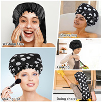Bonnets de douche extra larges pour cheveux longs, tresses et dreadlocks, pliables, imperméables, derniers modèles, bonnets de douche à tube long