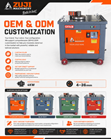 Machine de cintrage automatique d'étriers en acier au carbone haute productivité 380V personnalisée en usine GF36 CNC ZUJI Moteur 4kW