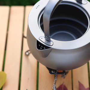 Bouilloire Portable Titane Thé Café Bouilloire <span class=keywords><strong>Vaisselle</strong></span> Pot Fournitures Plats Touristiques <span class=keywords><strong>Randonnée</strong></span> Équipement De Cuisine - Product Image 4
