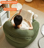 Fauteuil relaxant : Parfait pour se prélasser ou s'endormir, canapé simple compact pour la chambre, idéal pour se détendre dans le salon