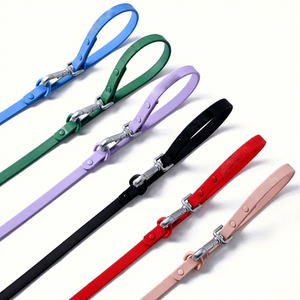 Laisse pour chien en PVC réglable, durable, de luxe et tendance, pour un contrôle facile, multifonctionnelle, mains libres, pour la promenade et l'entraînement, avec attache rapide et sécurité anti-évasion - Product Image 3