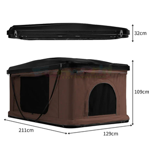 Tente de toit pour voiture, grande tente de toit double couche toutes saisons, coque rigide ABS, ouverture automatique rapide et moderne. - Product Image 3