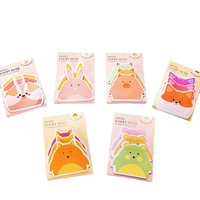 Bloc de Notas Adhesivas Personalizadas con Lista de Tareas, Bonitas Notas Autoadhesivas con Diseño Floral, Papelería, Bloc de Notas de Anime