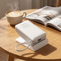 Batterie externe portable haute capacité OEM, batterie polymère universelle, charge rapide PD 22,5 W, mini batterie externe 20000 mAh avec câble