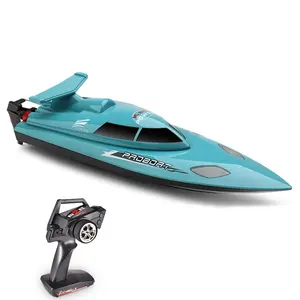 2.4Ghz remote control racing boat toy electric rc high speed ship model self-righting waterproof speedboat toy for pools or lake