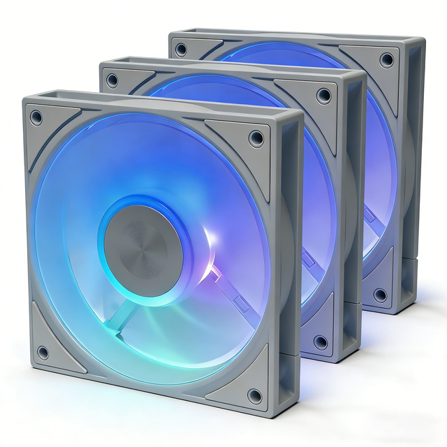 WL-W120-01 White 120mm ARGB Case Fan PWM 4 Pin Silent Cooling Fan for PC Case Addressable RGB Fans for Computer Case Fans