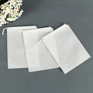 Su misura bianco eco-friendly pieghevole GRS PET Spunbonded Non, tessuto tessuto pieghevole borse per la spesa RPET Tote bag/