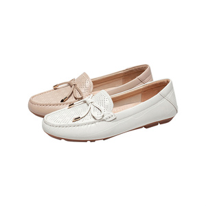 CHOOZII Wholesale Casual Shoes <strong>Ladies</strong> Women Cushioning <strong>White</strong> Genuine Leather Simple Style <strong>Loafers</strong> - Product Image 6