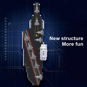 Jouets pour garçons, kits de blocs de construction pour enfants, porte-avions, porte-hélicoptères, navire d'assaut <span class=keywords><strong>amphibie</strong></span>, ensembles de blocs de construction pour enfants - Product Image 6